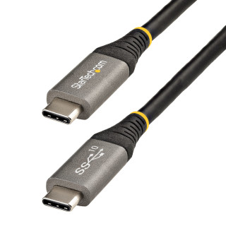 StarTech.com Câble USB-C de 1m, USB 10Gbps, 100W (5A) Power Delivery, 8K 60Hz/4K 144Hz DP Alt Mode, Compatible Thunderbolt