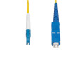 StarTech.com Câble Fibre Optique de 3m Simplex Monomode LC à SC (UPC) OS2, 9/125µm, 40G/100G, Cordon Fibre Optique, Insensib