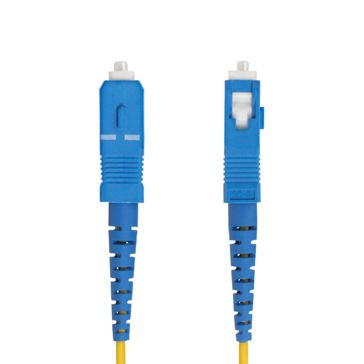 StarTech.com Câble Fibre Optique de 3m Simplex Monomode LC à SC (UPC) OS2, 9/125µm, 40G/100G, Cordon Fibre Optique, Insensib
