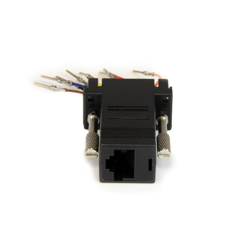 StarTech.com Adapteur Modulaire DB9 Mâle vers RJ45 Femelle Noir - DB9 à RJ45 M/F