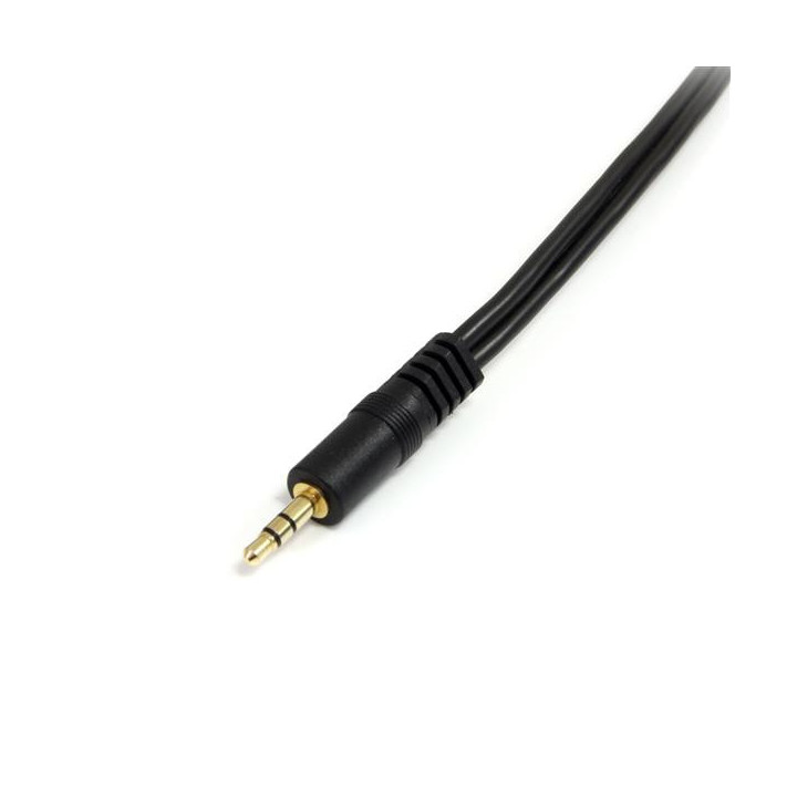 StarTech.com Câble répartiteur stéréo 15 cm - Mâle 3,5 mm vers femelle 2 x 3,5 mm