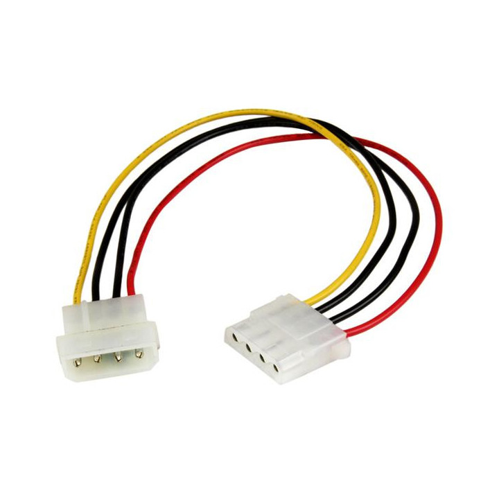 StarTech.com Câble d'Extension Alimentation Molex LP4 30 cm - Rallonge de Câble LP4 - Mâle vers Femelle