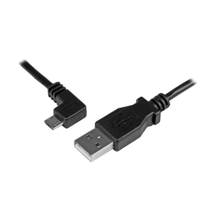 StarTech.com Câble de charge et synchronisation Micro USB de 1 m - USB-A vers Micro-B à angle gauche - M/M - 0,25 mm²