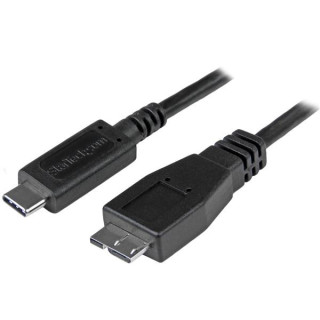 StarTech.com Câble USB-C vers Micro USB-B de 50cm, USB 10Gbps, Cordon de Données, 3A, Câble de Transfert de Données USB C v