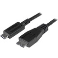StarTech.com Câble USB-C vers Micro USB-B de 50cm, USB 10Gbps, Cordon de Données, 3A, Câble de Transfert de Données USB C v