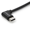 StarTech.com Câble de Charge USB-C de 1m, Coudé à Droite, Charge et Synchronisation, 60W (3A) PD, Câble de Charge USB 2.0 p