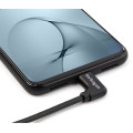 StarTech.com Câble de Charge USB-C de 1m, Coudé à Droite, Charge et Synchronisation, 60W (3A) PD, Câble de Charge USB 2.0 p
