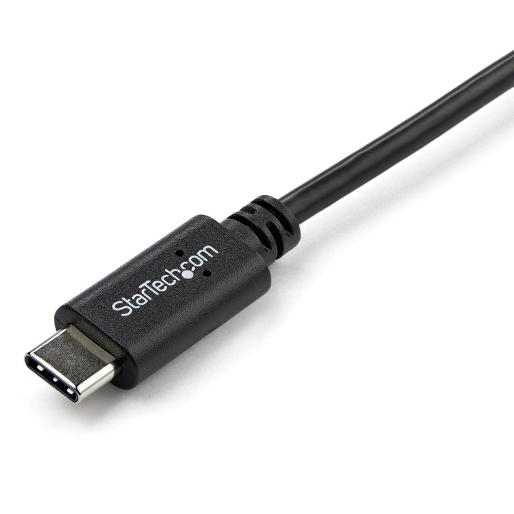 StarTech.com Câble de Charge USB-C de 1m, Coudé à Droite, Charge et Synchronisation, 60W (3A) PD, Câble de Charge USB 2.0 p