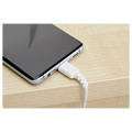 StarTech.com Câble de Charge Rapide USB-A vers USB-C de 1m, Robuste, Charge et Synchronisation, 3A, USB 2.0, Gaine TPE Blanche
