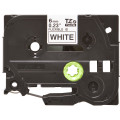Brother TZe-FX211 - Cassette à ruban pour étiqueteuse originale – Noir sur blanc, 6 mm de large