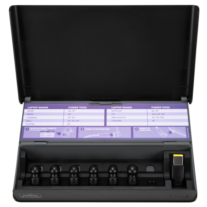 Targus 511-0406-001A-0 station d'accueil Avec fil USB 3.0 (3.1 Gen 1) Type-C Noir