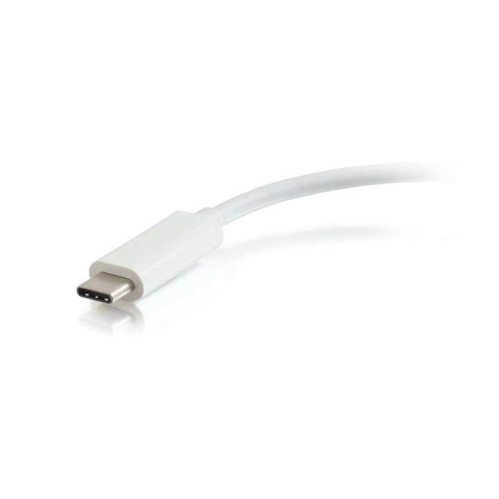 C2G 82407 station d'accueil USB 3.2 Gen 1 (3.1 Gen 1) Type-C Blanc