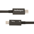 StarTech.com Câble Thunderbolt 4 de 50cm - 40Gbps - 100W Power Delivery - Vidéo 4K/8K - Cordon Thunderbolt Certifié par Inte