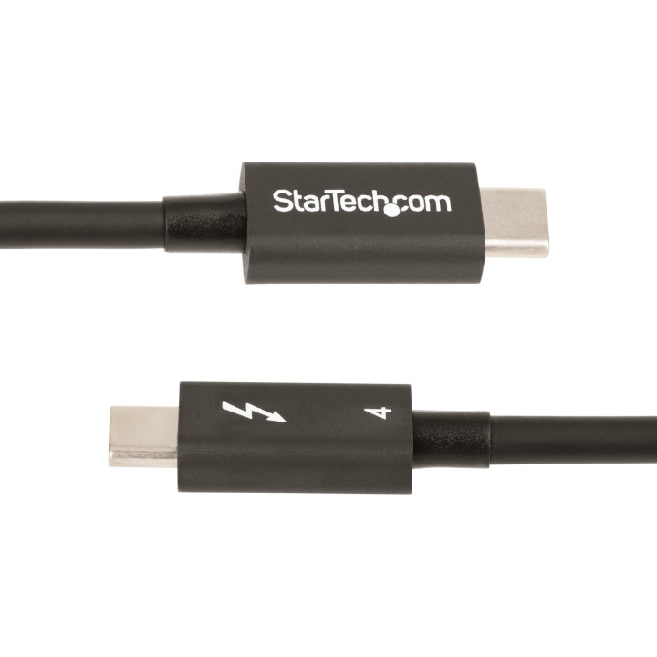 StarTech.com Câble Thunderbolt 4 de 50cm - 40Gbps - 100W Power Delivery - Vidéo 4K/8K - Cordon Thunderbolt Certifié par Inte