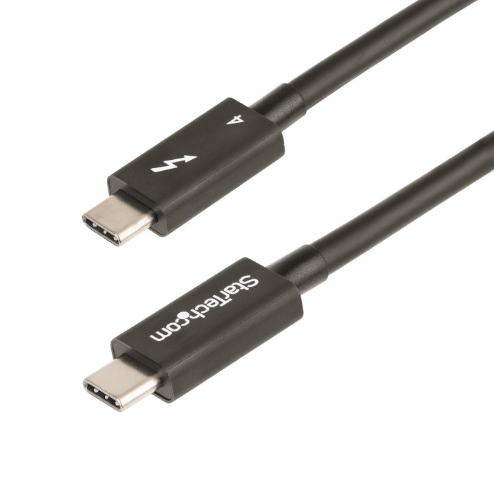 StarTech.com Câble Thunderbolt 4 de 50cm - 40Gbps - 100W Power Delivery - Vidéo 4K/8K - Cordon Thunderbolt Certifié par Inte