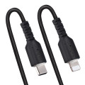 StarTech.com Câble USB-C vers Lightning de 50cm - Adaptateur USB C vers Lightning Noir Certifié Mfi, Gaine Durable en TPE - C