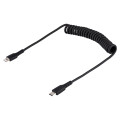 StarTech.com Câble USB-C vers Lightning de 50cm - Adaptateur USB C vers Lightning Noir Certifié Mfi, Gaine Durable en TPE - C