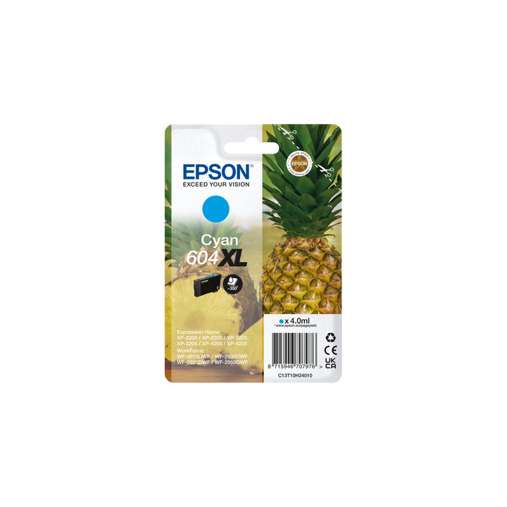 Epson 604XL cartouche d'encre 1 pièce(s) Original Rendement élevé (XL) Cyan