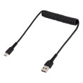 StarTech.com Câble de Charge Rapide USB-A vers USB-C de 50cm, Robuste, Spiralé, Charge et Synchronisation, 3A, USB 2.0, Gaine