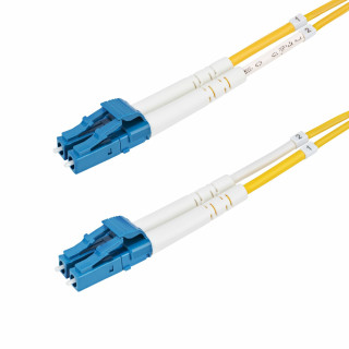 StarTech.com Câble Fibre Optique de 3m Duplex Monomode LC à LC (UPC) OS2, 9/125µm, 100G, Cordon Fibre Optique, Insensible à