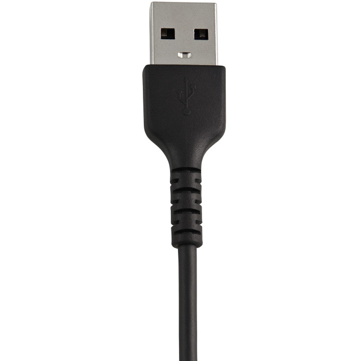 StarTech.com Câble USB-A vers Lightning Noir Robuste 30cm - Câble de Charge/Synchronisation de Type A vers Lightning en Fibre