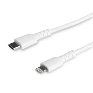StarTech.com Câble USB-C vers Lightning Blanc Robuste 1m - Câble de Charge/Synchronistation USB Type C vers Lightning Fibre A