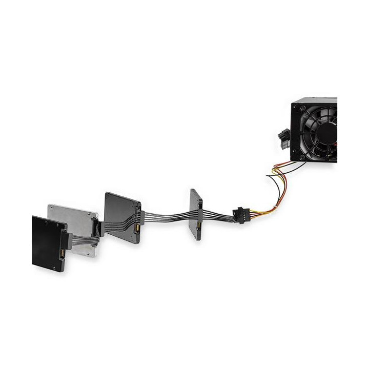 StarTech.com Câble adaptateur répartiteur d'alimentation SATA 4x