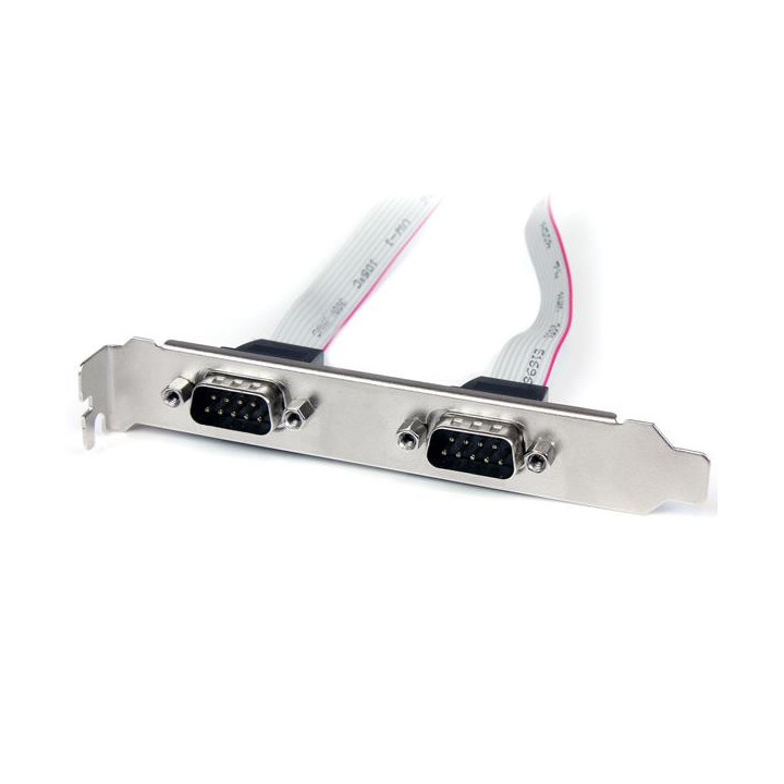StarTech.com Support de port série DB9 16 pouces à 2 ports vers en-tête 10 broches