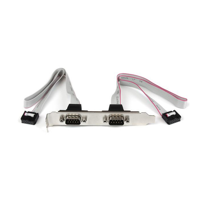 StarTech.com Support de port série DB9 16 pouces à 2 ports vers en-tête 10 broches