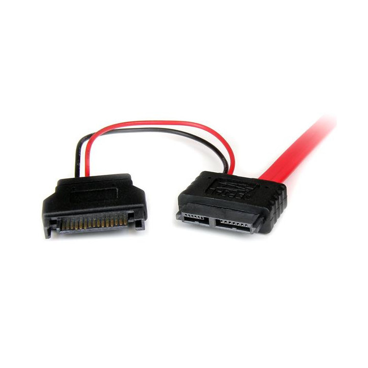 StarTech.com Câble adaptateur de 50 cm Slimline SATA femelle vers SATA avec alimentation SATA