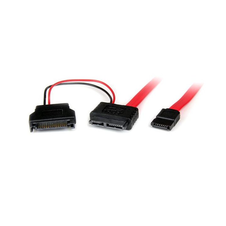 StarTech.com Câble adaptateur de 50 cm Slimline SATA femelle vers SATA avec alimentation SATA