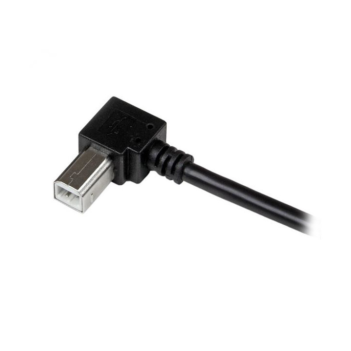 StarTech.com Câble USB 2.0 A vers USB B Coudé à droite Mâle / Mâle pour imprimante - 1 m - Noir