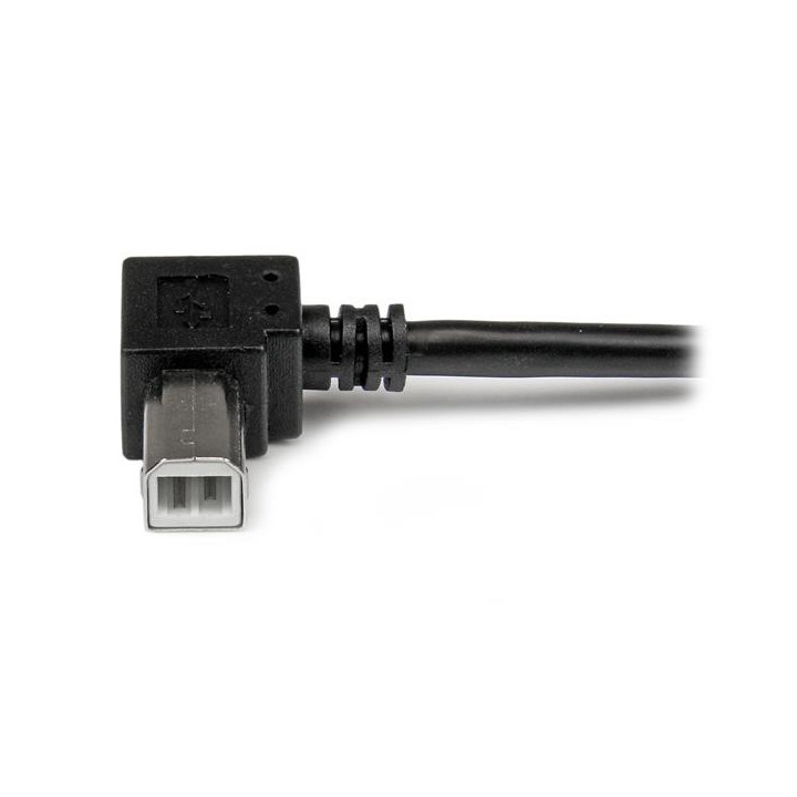 StarTech.com Câble USB 2.0 A vers USB B Coudé à droite Mâle / Mâle pour imprimante - 1 m - Noir