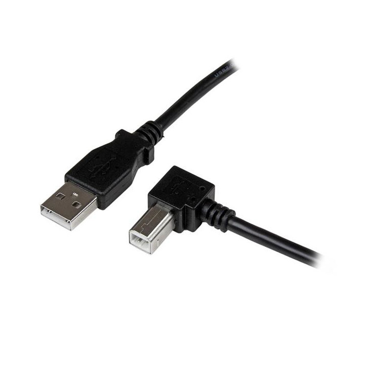StarTech.com Câble USB 2.0 A vers USB B Coudé à droite Mâle / Mâle pour imprimante - 1 m - Noir
