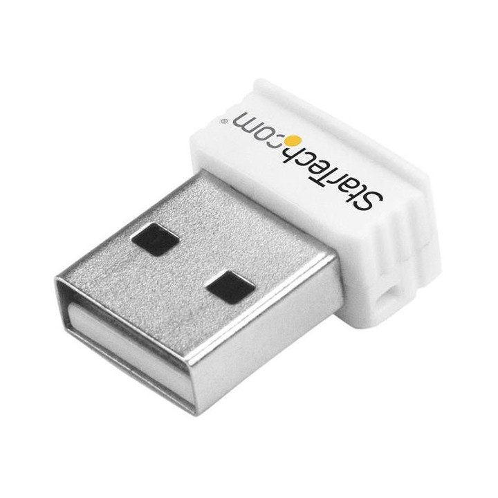 StarTech.com Mini Clé USB Sans Fil N 150 Mbps - Adaptateur USB WiFi 802.11n/g 1T1R - Blanc
