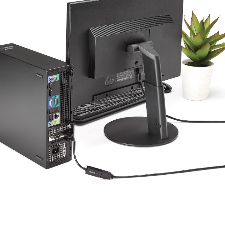StarTech.com Adaptateur DisplayPort vers HDMI - Convertisseur Vidéo DP Actif 4K 30Hz vers HDMI - Câble d'Adaptation pour Moni